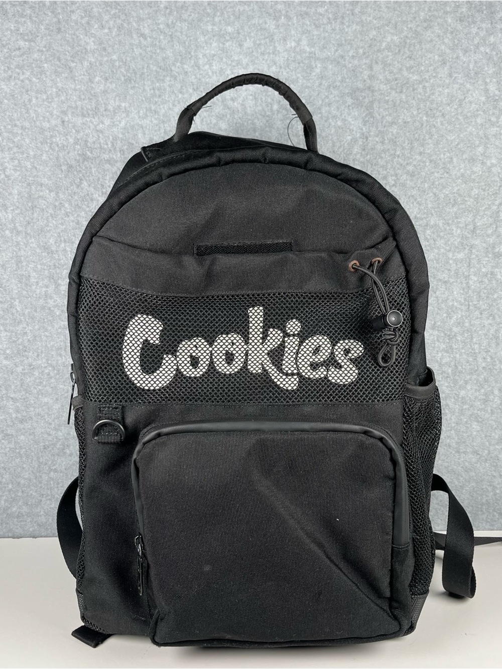 Cookies Black Mesh Logo Backpack